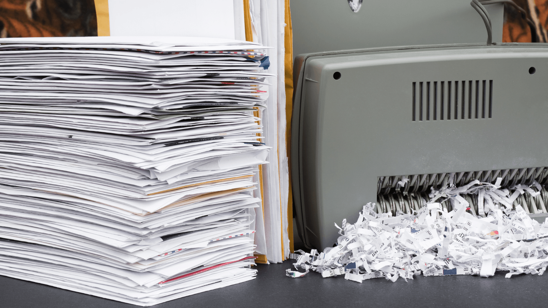 Shredding all your papers